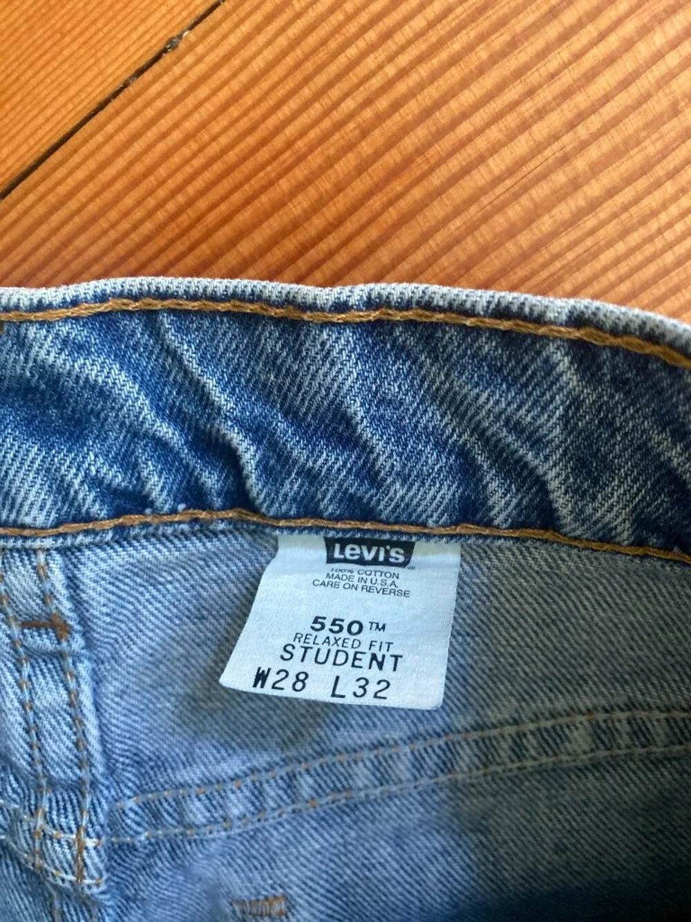 Vintage 90s Levi's 550 Orange Tab - 100% Cotton - W28 / fits like 25